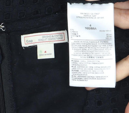 Gap Women’s Black Knee Length Fit & Flare Dress Size 8 Sleeveless