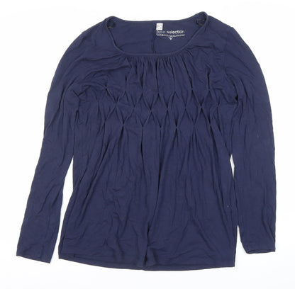 Womens UK Size 12 bpc selection Blue Tunic Blouse