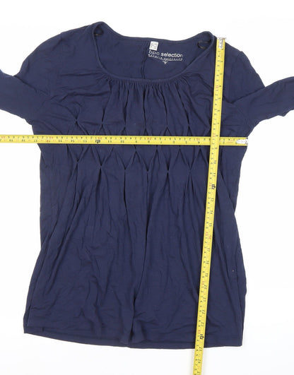 Womens UK Size 12 bpc selection Blue Tunic Blouse