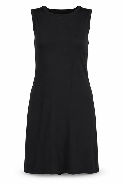 The White Company Women’s Black Sheath Knee Length Dress M Viscose Blend