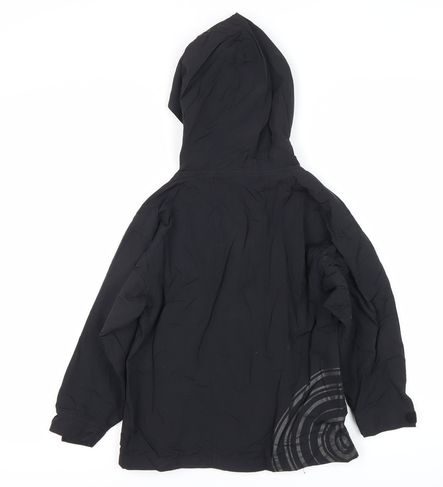 Animal Boys Black XS Waterproof Hooded Rain Jacket Coat