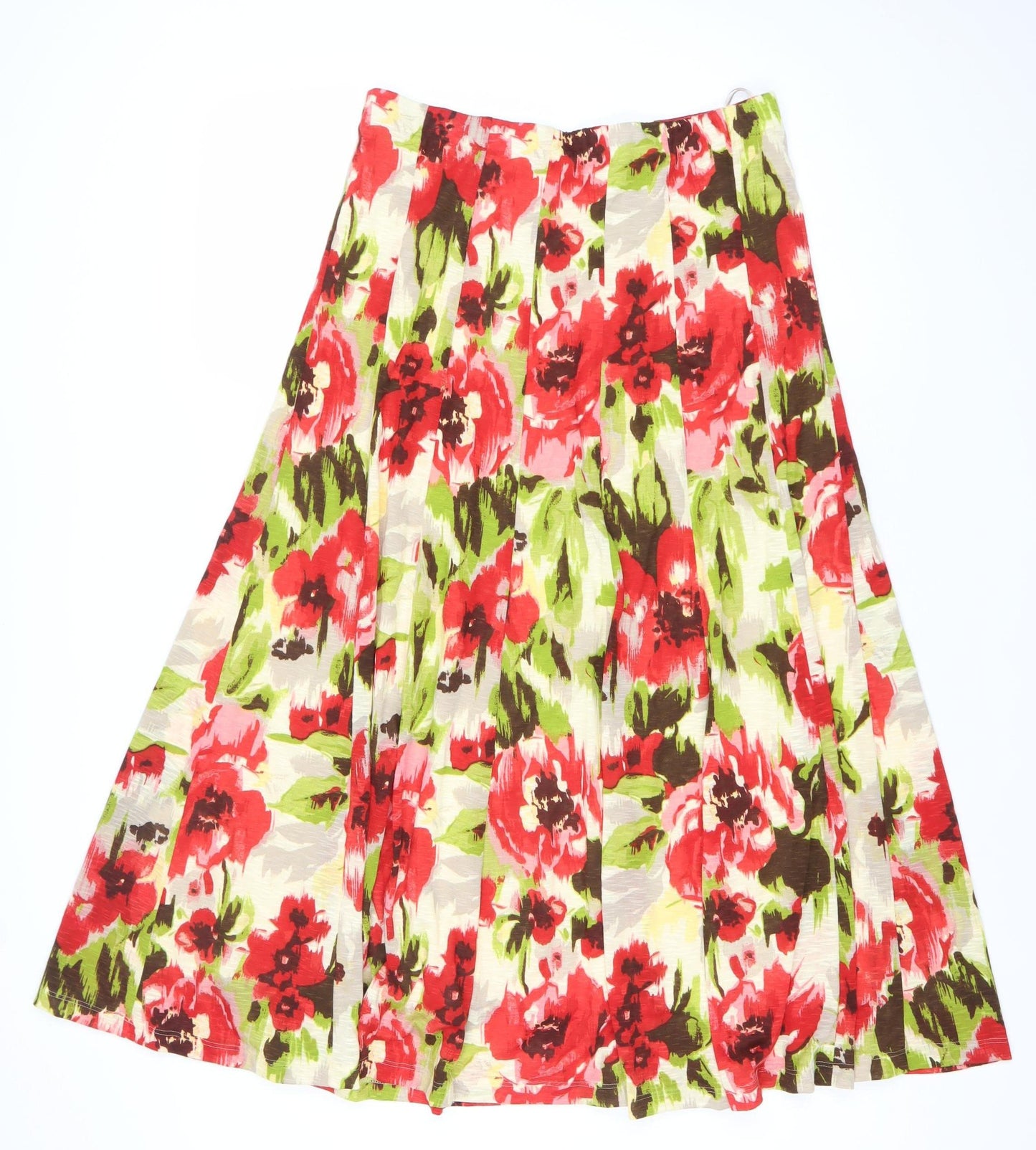 Marks and Spencer Women’s Multicoloured Floral A-Line Skirt Size 12