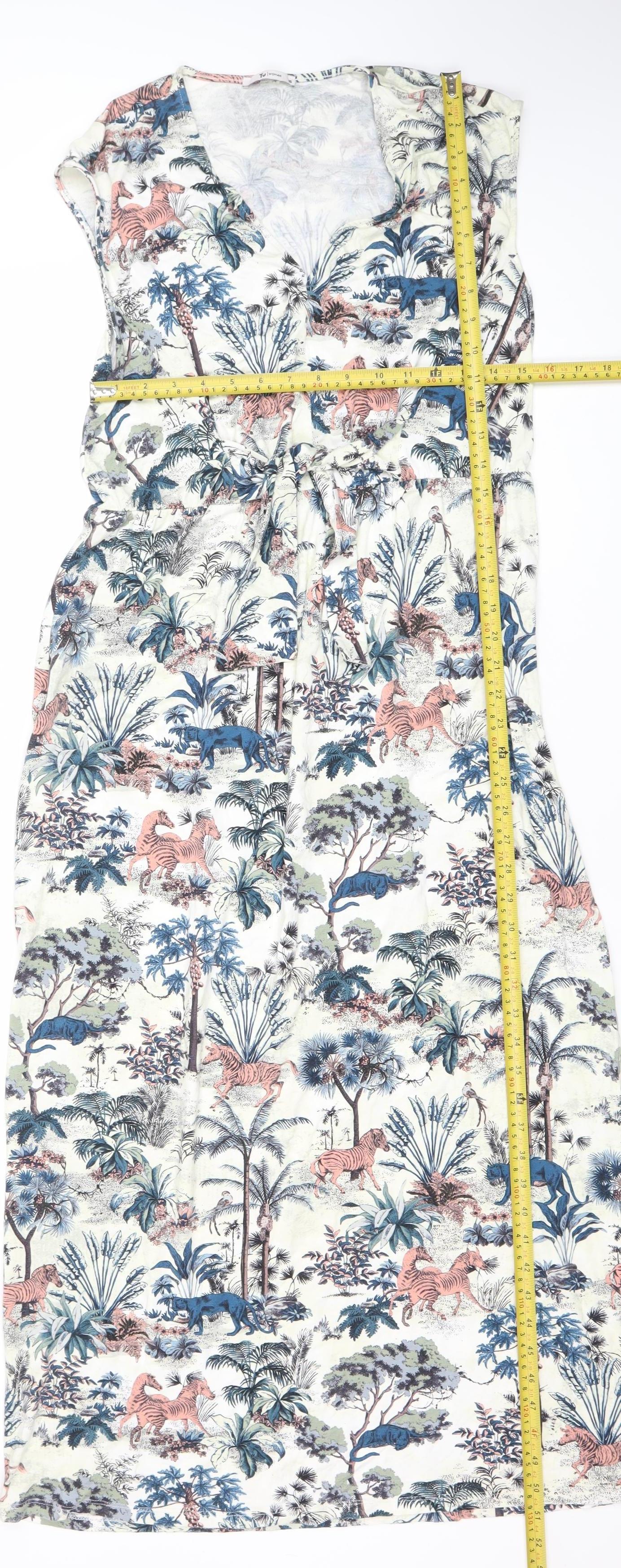 Tu Women’s Multicoloured Animal Print Bodycon Dress Size 16