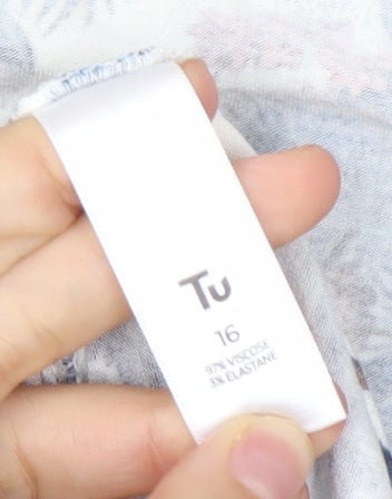 Tu Women’s Multicoloured Animal Print Bodycon Dress Size 16