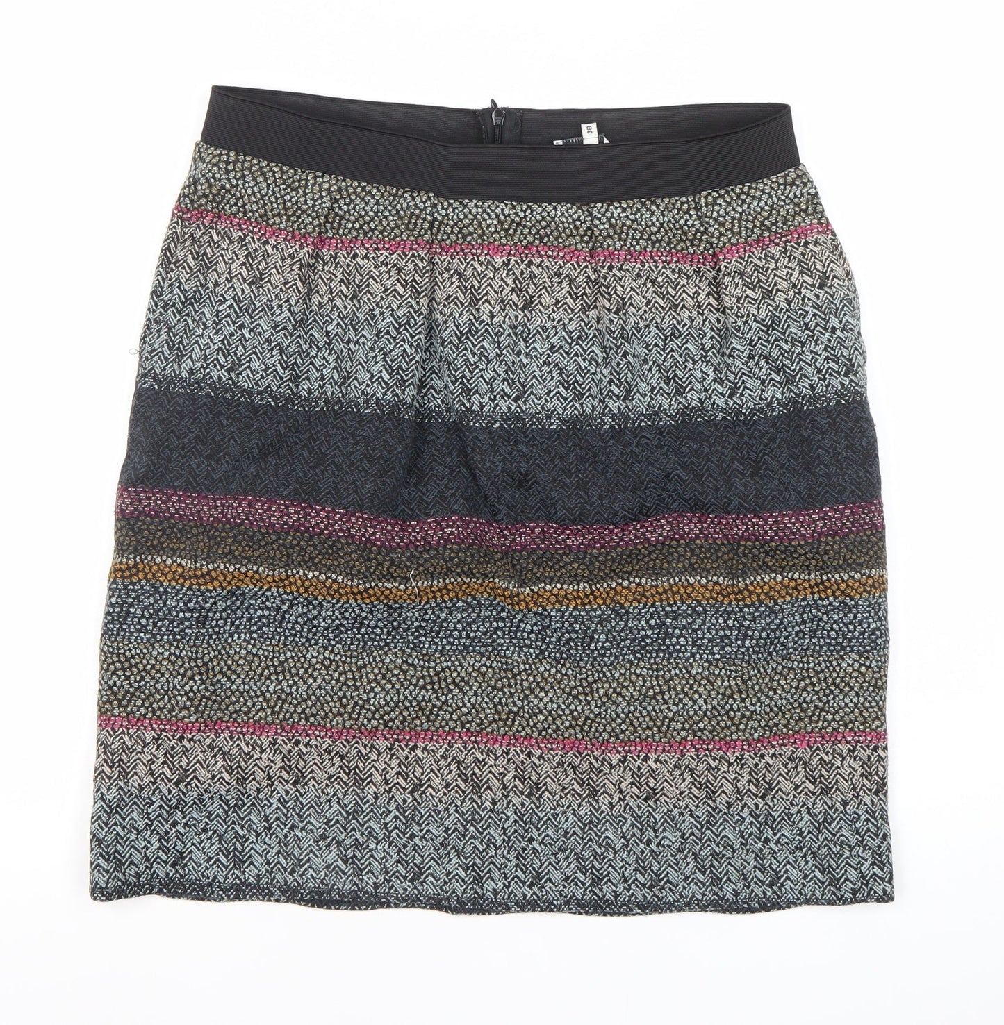 Noa Noa Women’s Multicoloured Tweed Knee Length Skirt UK 10