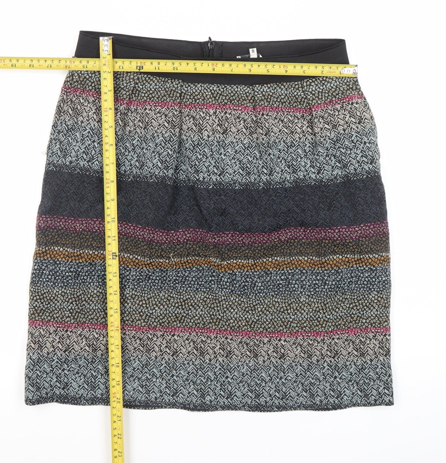 Noa Noa Women’s Multicoloured Tweed Knee Length Skirt UK 10