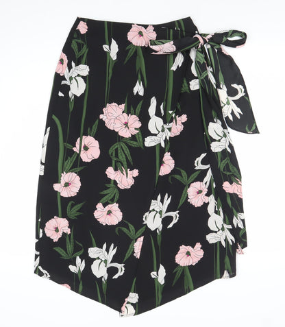 Womens UK Size 10 Warehouse Wrap Chiffon Skirt