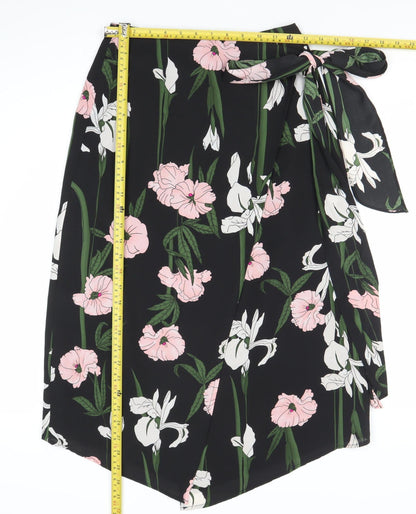 Womens UK Size 10 Warehouse Wrap Chiffon Skirt