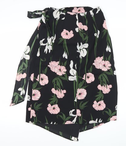 Womens UK Size 10 Warehouse Wrap Chiffon Skirt