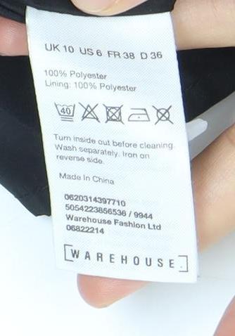 Womens UK Size 10 Warehouse Wrap Chiffon Skirt