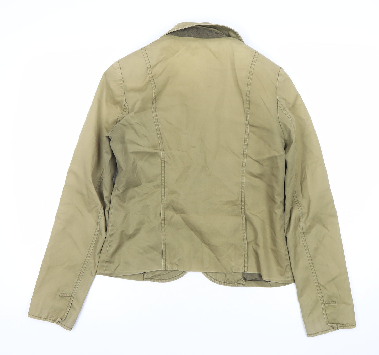 GAP Women’s Brown Blazer Jacket Size 10 UK Regular Fit Cotton Blend