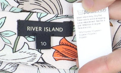 River Island Women’s Multicoloured Floral Pencil Skirt Size 10