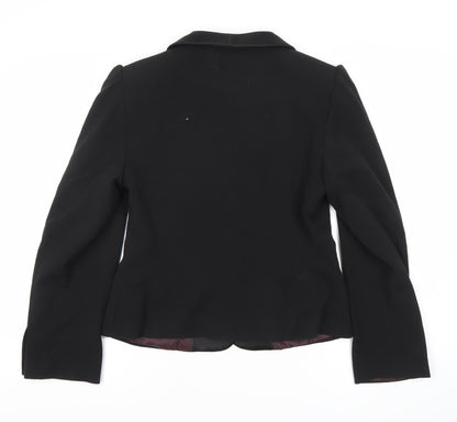 George Women’s Black Shawl Lapel Tuxedo Blazer UK 12 Regular