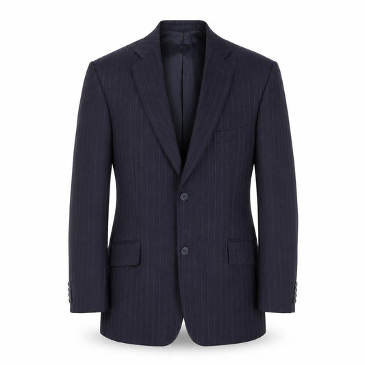 Oxford Blue Brigdens Mens Blue 40 Chest Wool Pinstripe Blazer Jacket