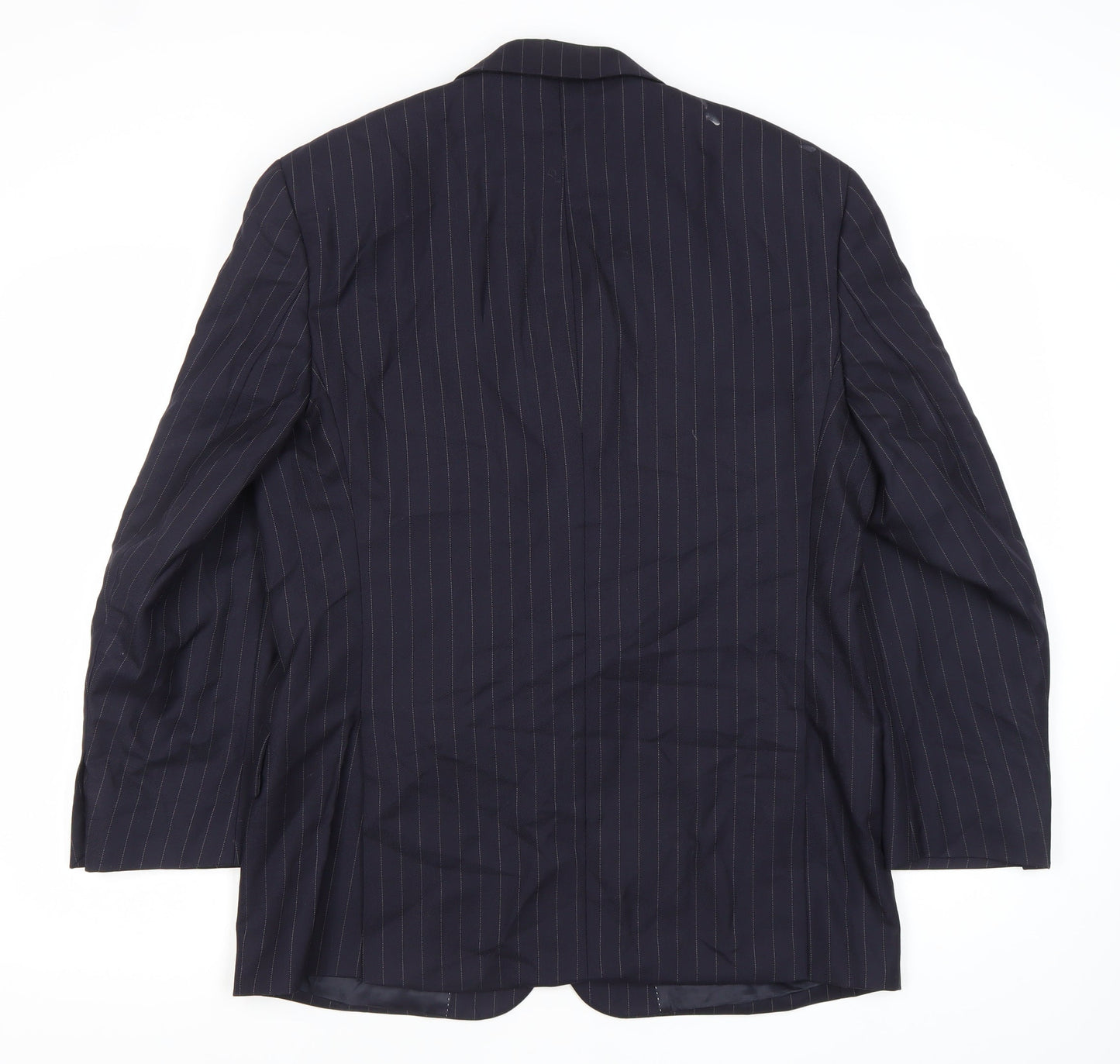 Oxford Blue Brigdens Mens Blue 40 Chest Wool Pinstripe Blazer Jacket