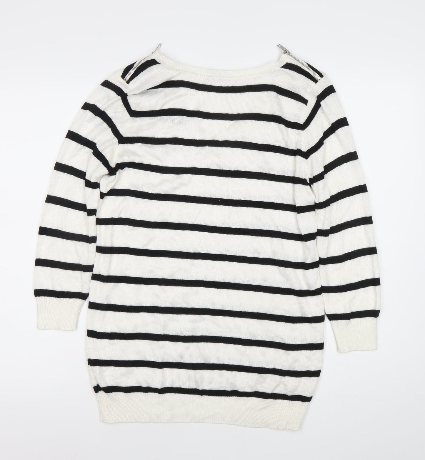 Womens UK Size S Wallis White Pullover Jumper