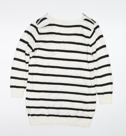 Womens UK Size S Wallis White Pullover Jumper