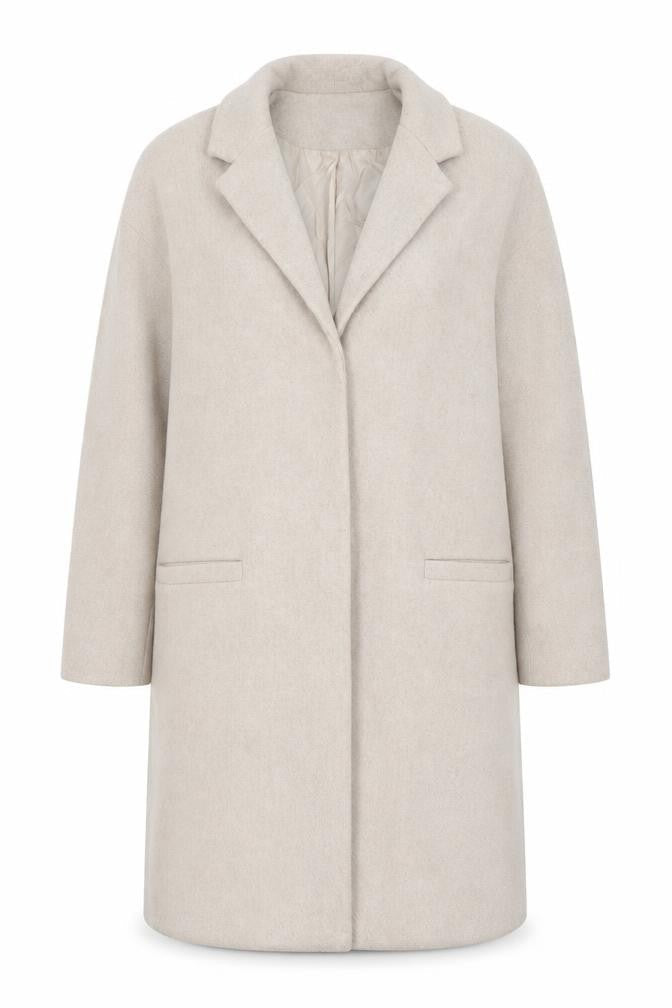 Womens UK Size 14 Topshop Beige Overcoat