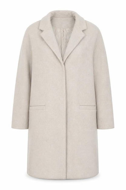 Womens UK Size 14 Topshop Beige Overcoat