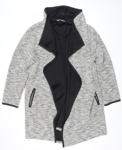 Tu Women’s Grey Tweed Open Blazer XL Regular Mid-Length