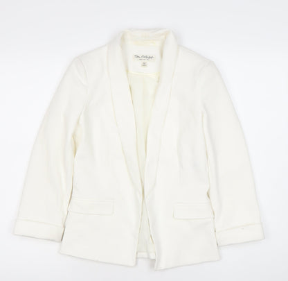 Miss Selfridge Women White UK 8 Shawl Collar Blazer Jacket