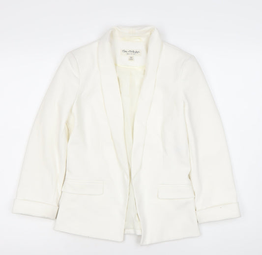 Miss Selfridge Women White UK 8 Shawl Collar Blazer Jacket