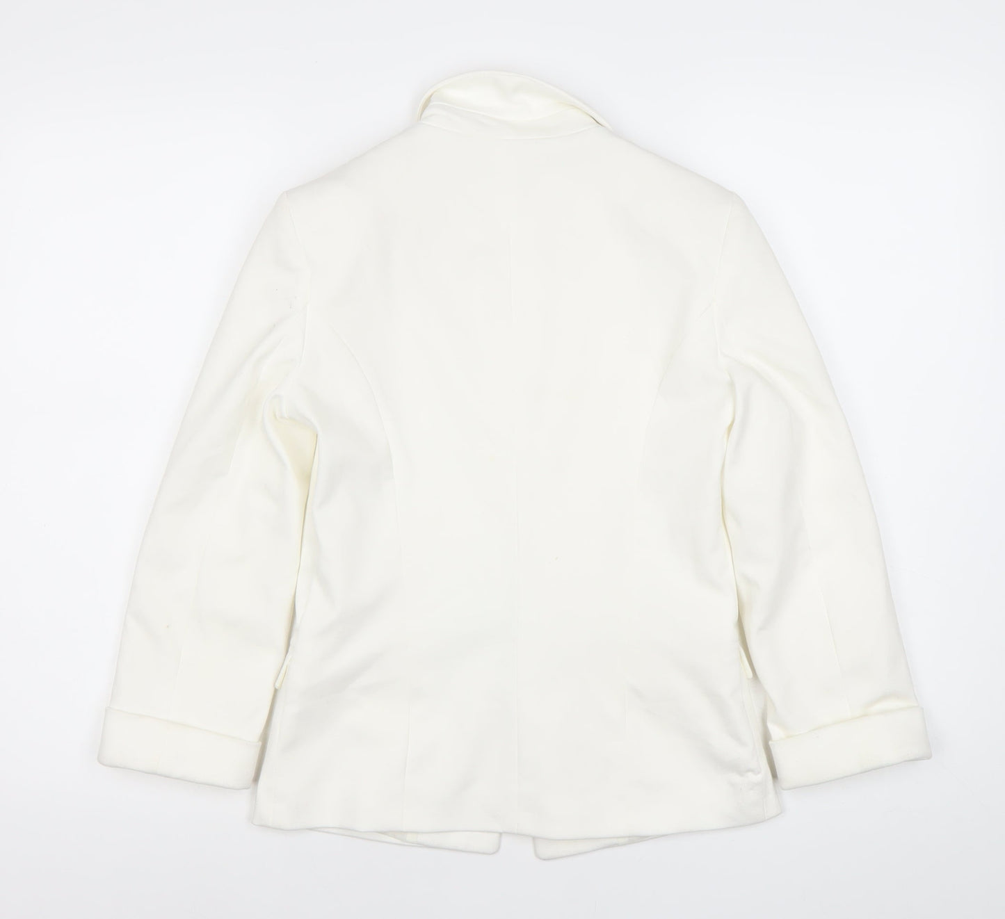 Miss Selfridge Women White UK 8 Shawl Collar Blazer Jacket
