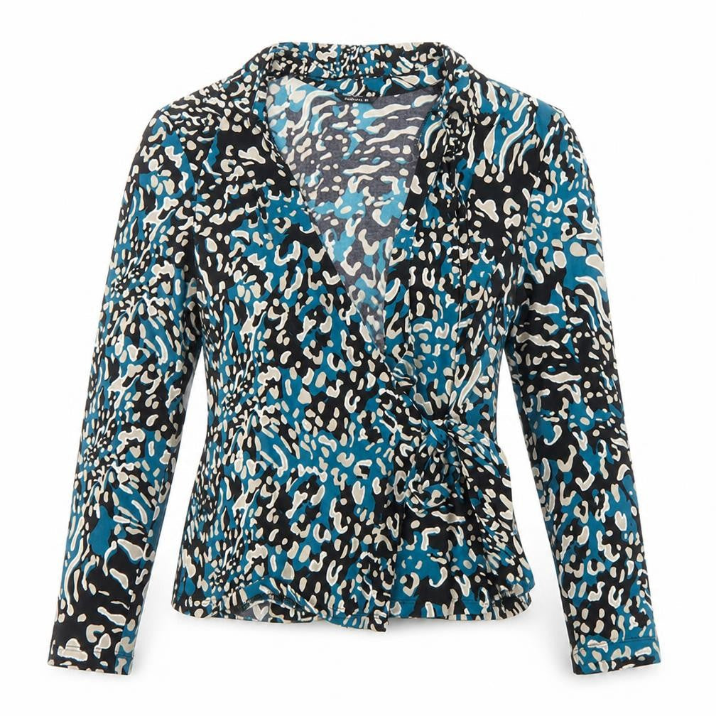 Womens UK Size 18 Roman Multicoloured Wrap Blouse