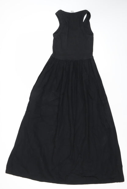 River Island Women’s Black Size 6 Fit & Flare Midi Dress