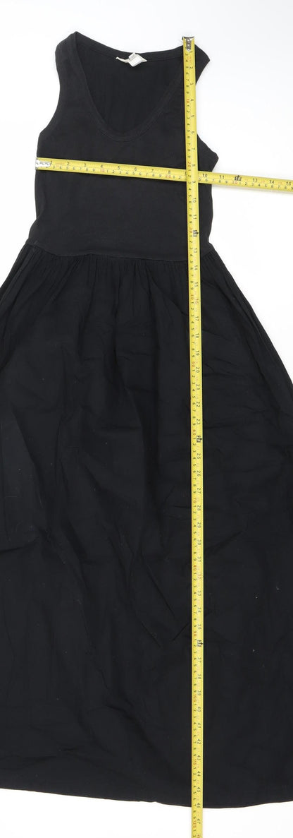 River Island Women’s Black Size 6 Fit & Flare Midi Dress