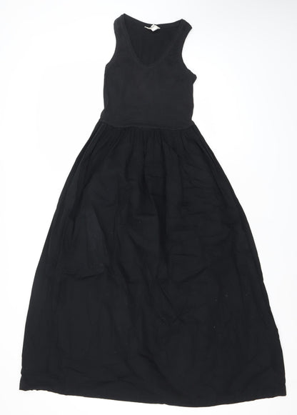 River Island Women’s Black Size 6 Fit & Flare Midi Dress
