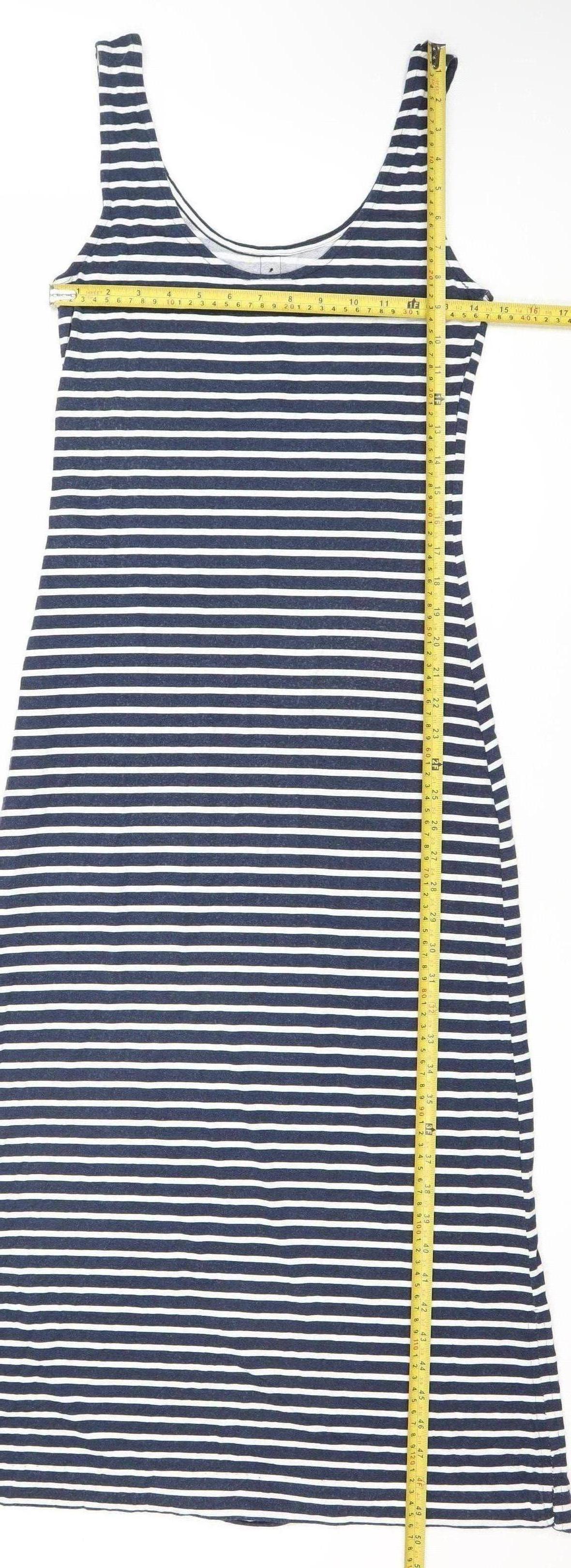 Vila Women’s Blue Striped XS Tank Dress Nautical Casual Summer