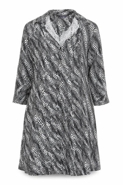 Marks and Spencer Women’s Black Polka Dot Midi Wrap Dress Size 14