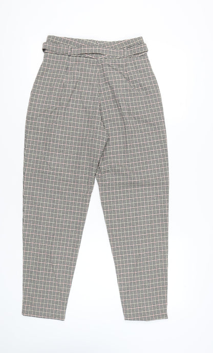 Womens UK Size 8 MNG Basics Regular Fit Paperbag Multicoloured Trousers