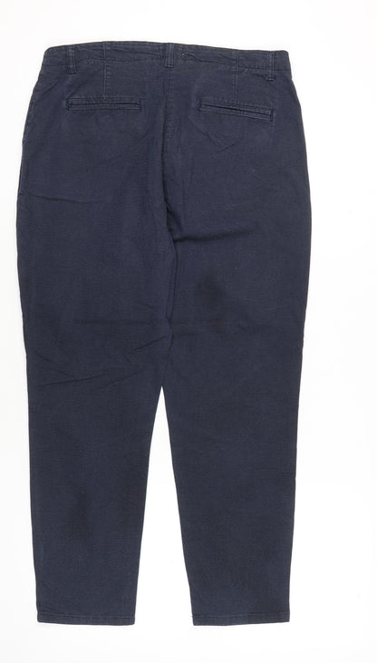 Womens UK Size 16 Monsoon Regular Fit Chino Blue Trousers