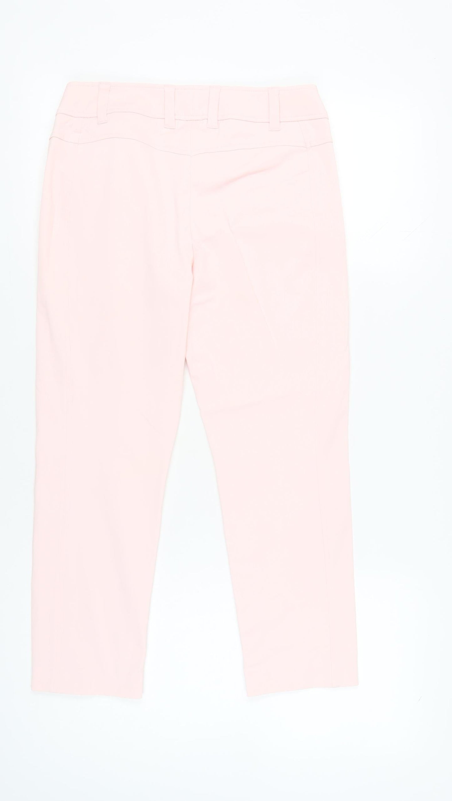 Madeleine Women’s Pink Slim Fit Cropped Trousers Size 12S