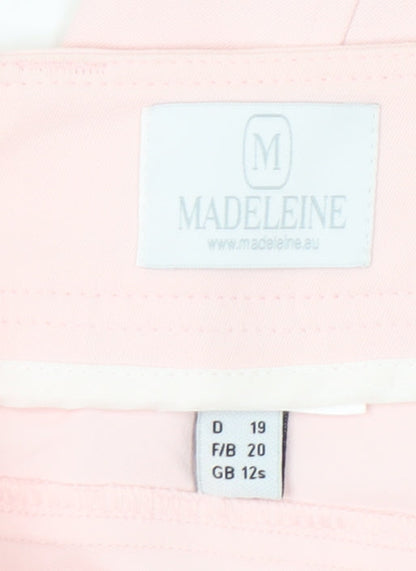 Madeleine Women’s Pink Slim Fit Cropped Trousers Size 12S