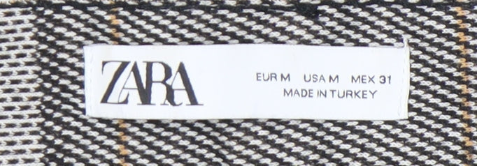 Womens UK Size M Zara Slim Fit Business Casual Workwear Grey Trousers