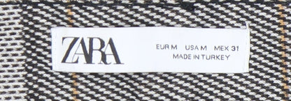 Womens UK Size M Zara Slim Fit Business Casual Workwear Grey Trousers
