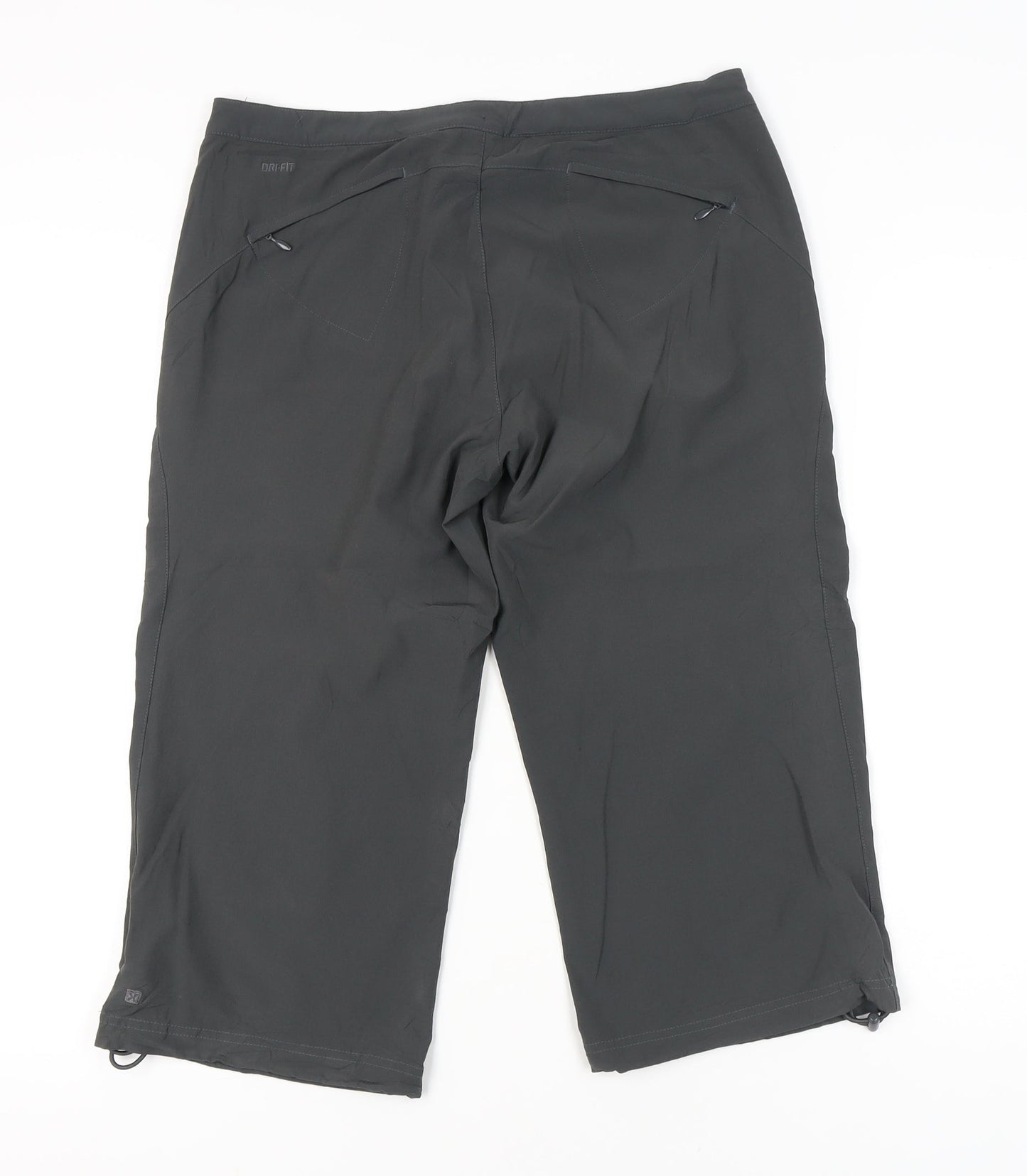 Womens UK Size 10 Nike Regular Fit Capri Black Trousers