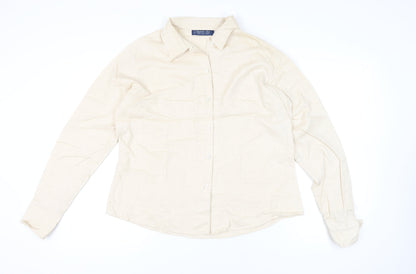 Womens UK Size 18 Hilditch & Key Beige Classic Button-Up