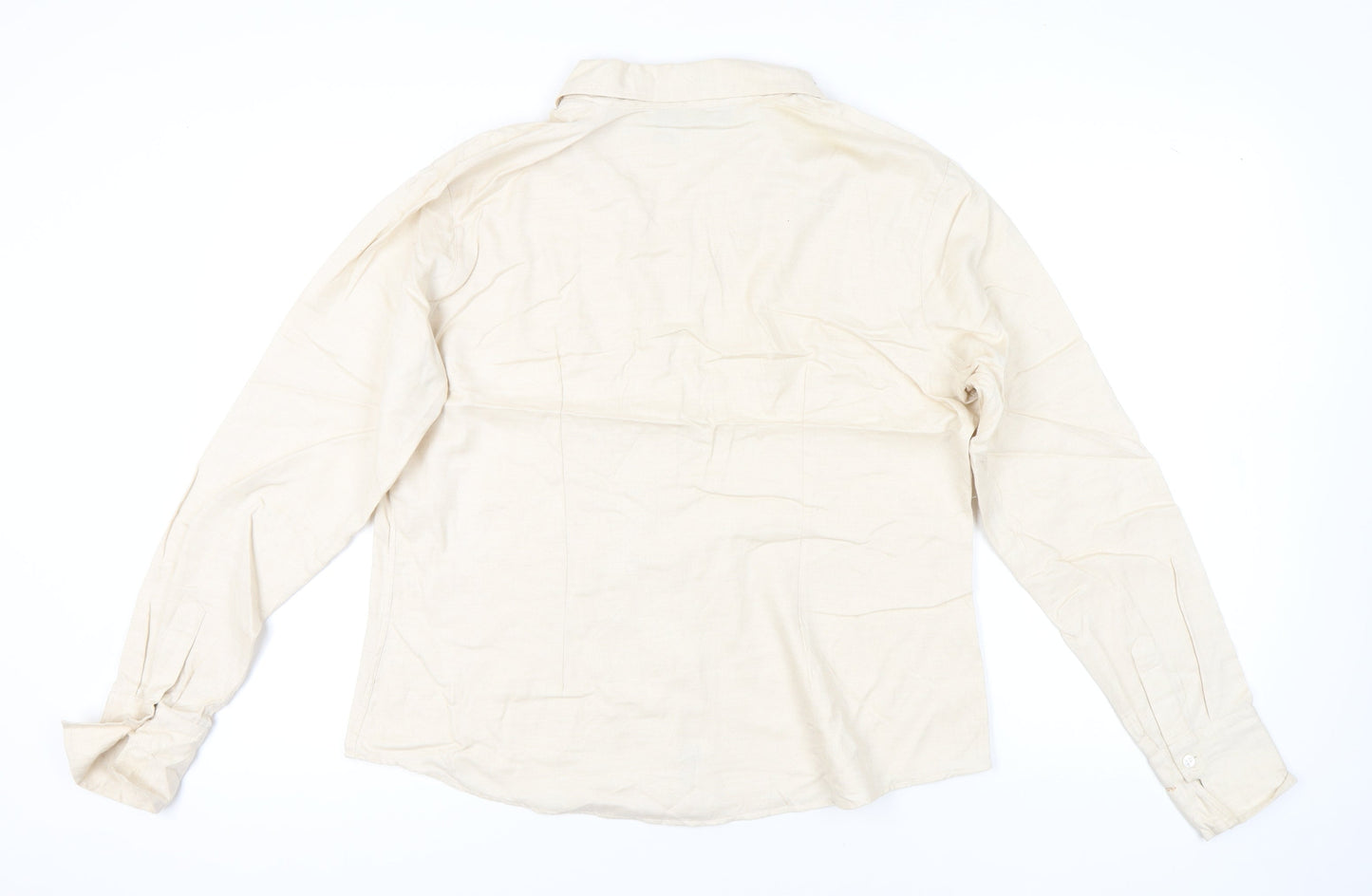 Womens UK Size 18 Hilditch & Key Beige Classic Button-Up