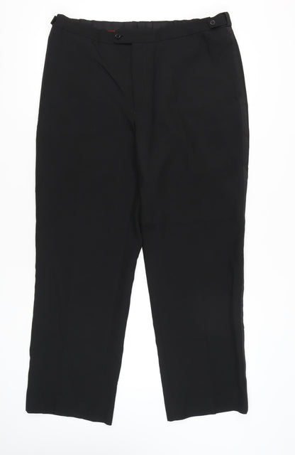 1860 Menswear Men's Black Formal Dress Pants Size 41 Waist