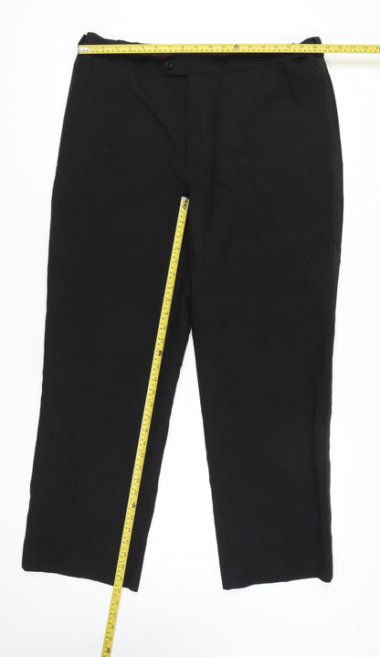 1860 Menswear Men's Black Formal Dress Pants Size 41 Waist
