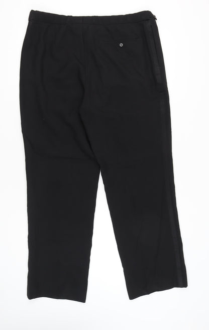 1860 Menswear Men's Black Formal Dress Pants Size 41 Waist