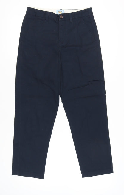 Farah Men’s Blue Chino Trousers Size 28R Cotton Blend