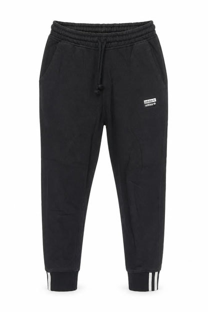 Womens UK Size 8 adidas Regular Fit Jogger Black Trousers