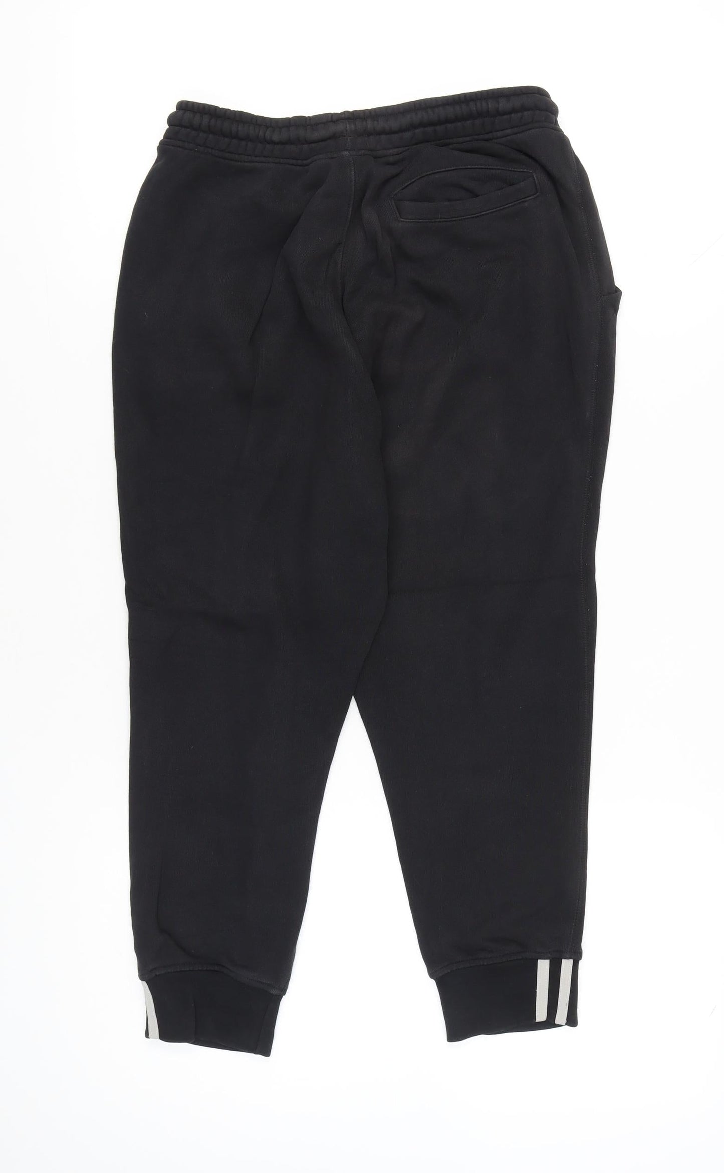 Adidas Womens Black Jogger Sweatpants Size 8 Cotton Blend Activewear