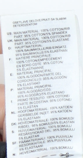 Adidas Womens Black Jogger Sweatpants Size 8 Cotton Blend Activewear