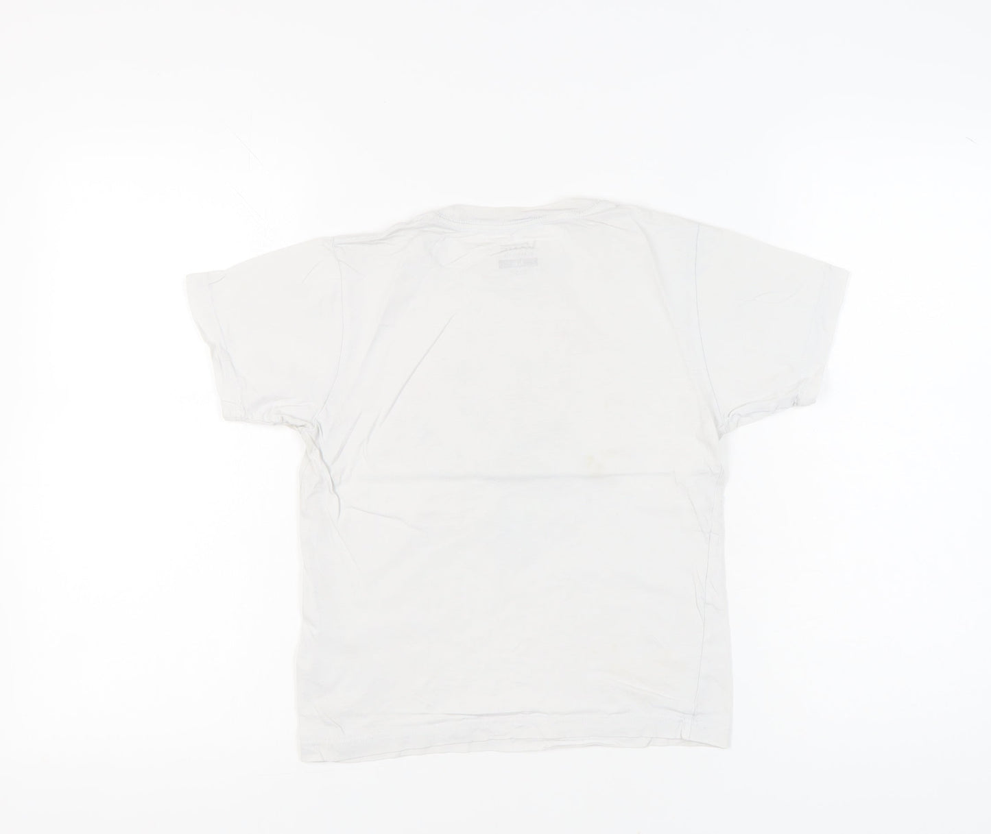 Vans Unisex Kids White Graphic Print Classic Fit Cotton XL T-Shirt
